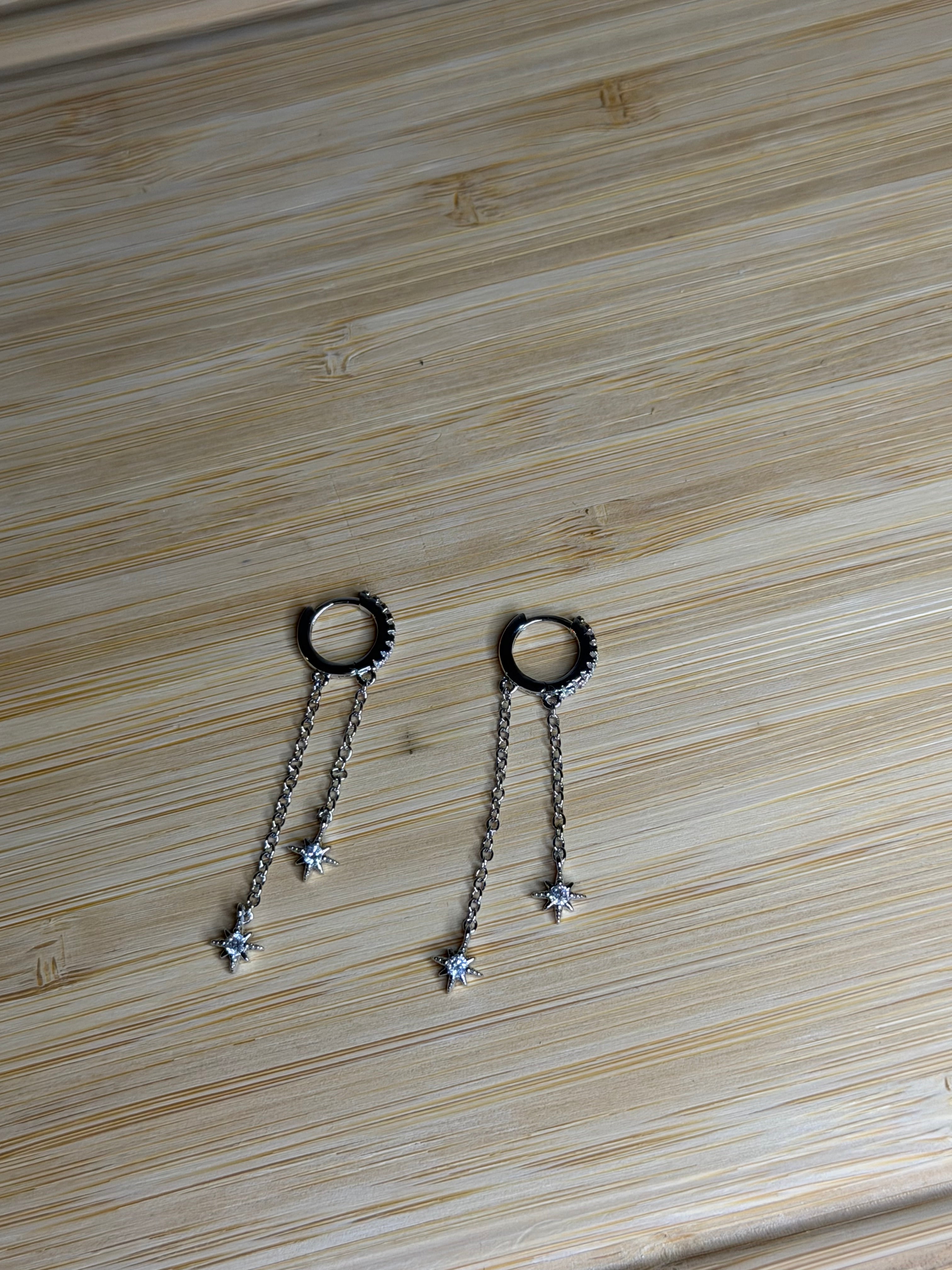 Boucle d’oreille Iness ( argenté )