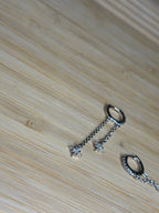 Boucle d’oreille Iness ( argenté )