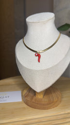 Collier Feria (rouge)