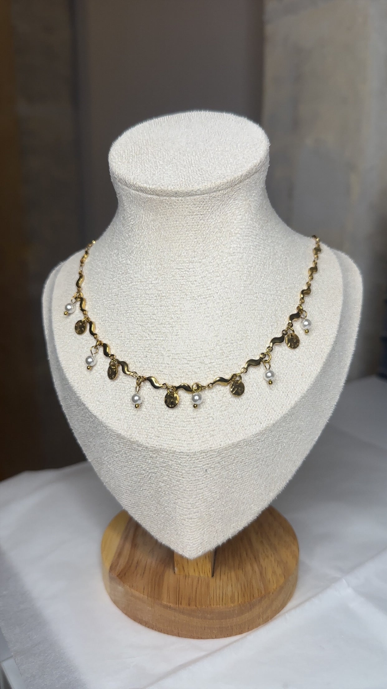 Collier Elisa (blanc)