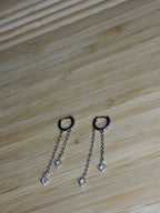 Boucle d’oreille Iness ( argenté )