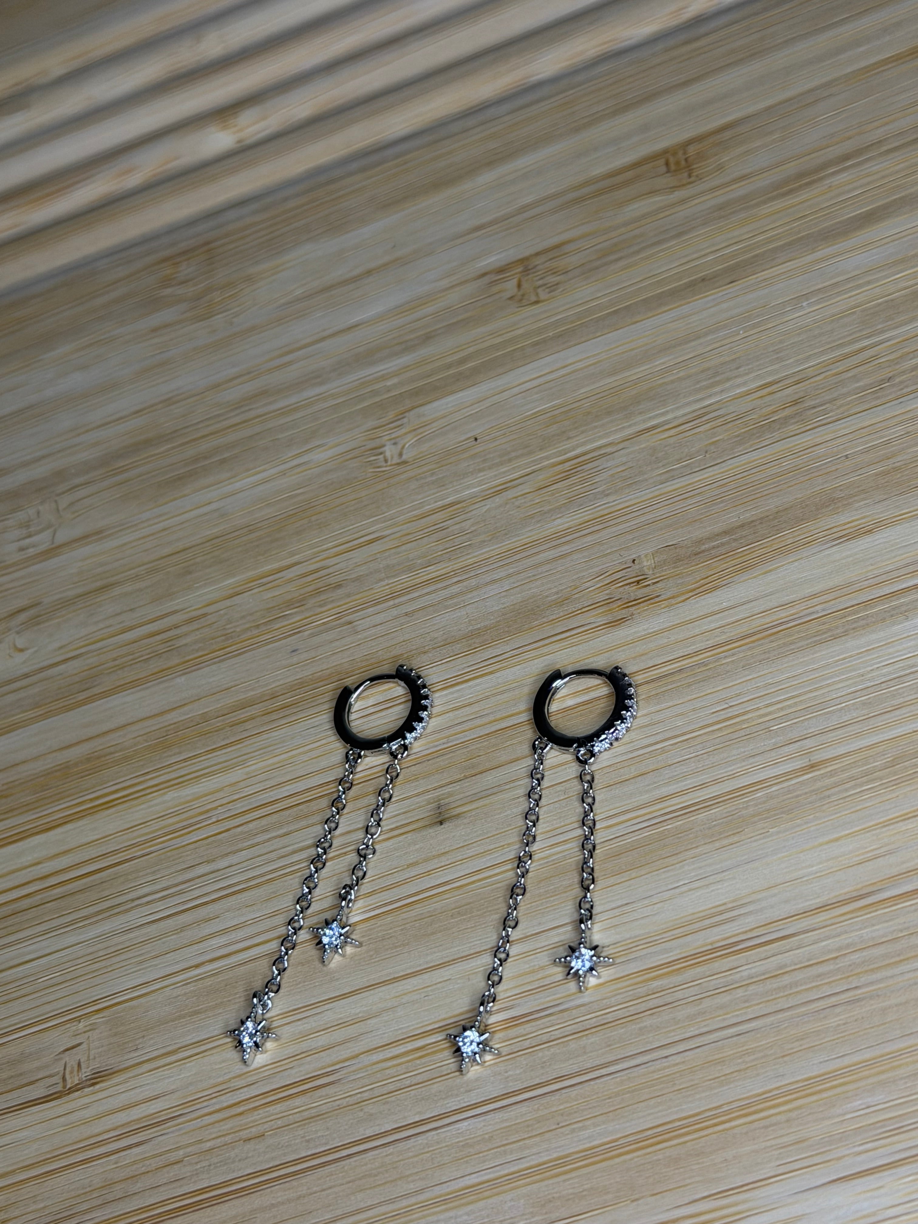 Boucle d’oreille Iness ( argenté )