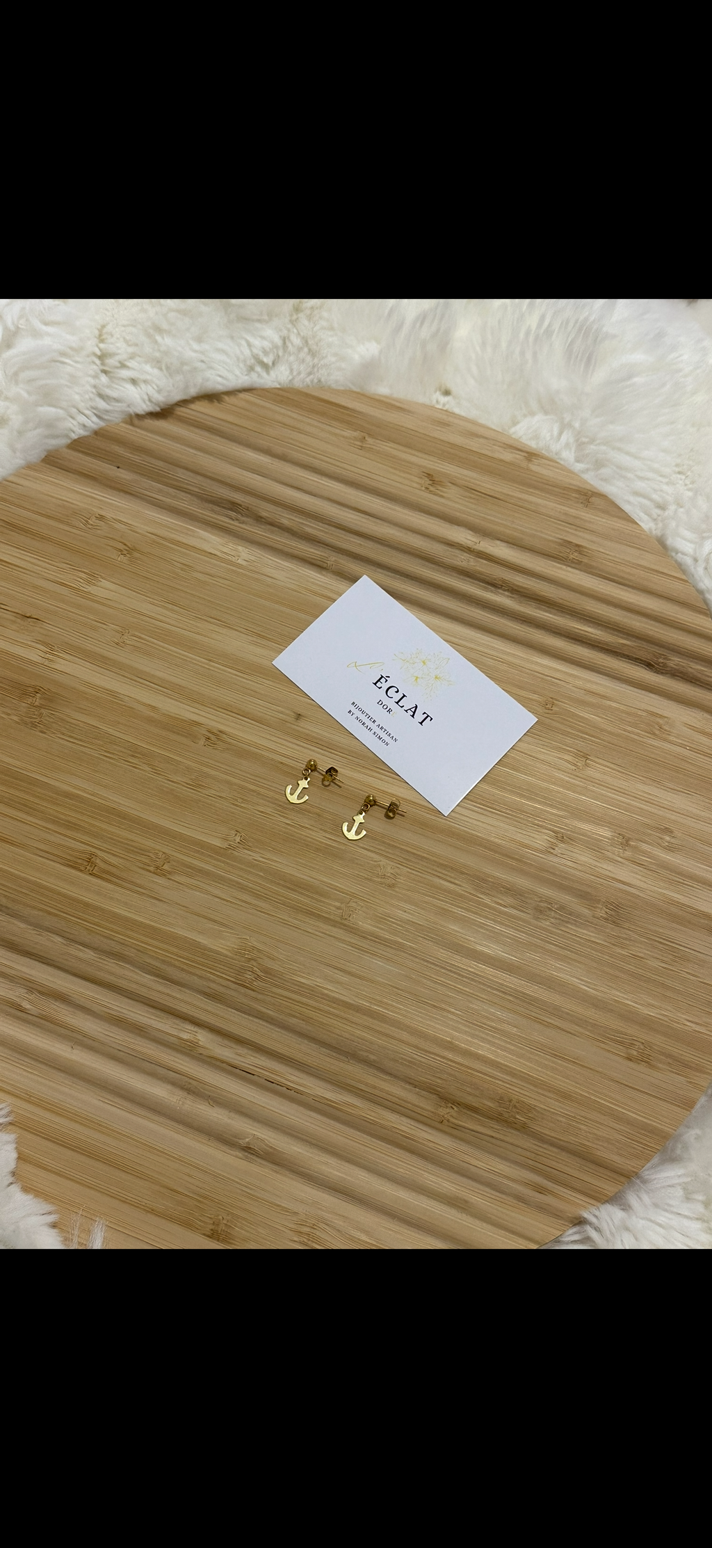 Boucle d’oreille Marine