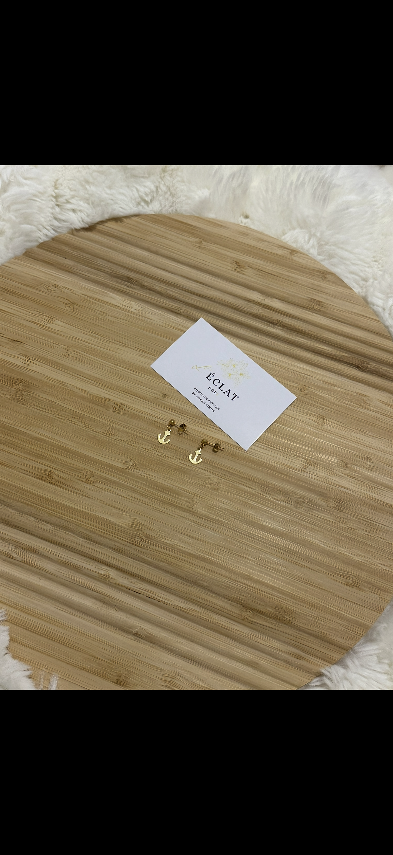 Boucle d’oreille Marine
