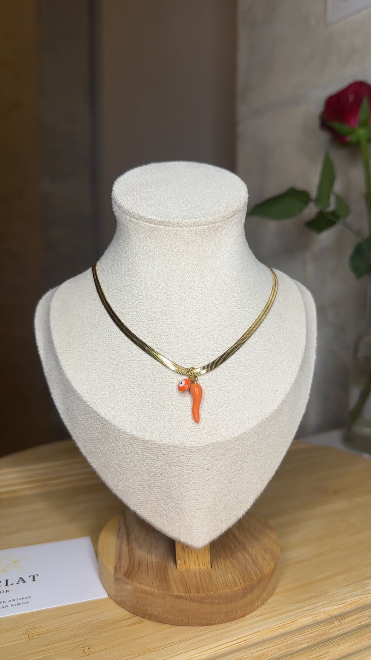 Collier Feria (orange)