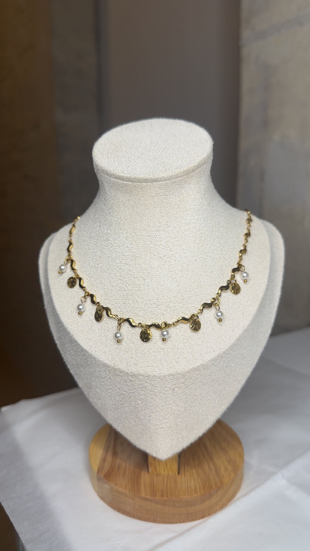 Collier Elisa (blanc)